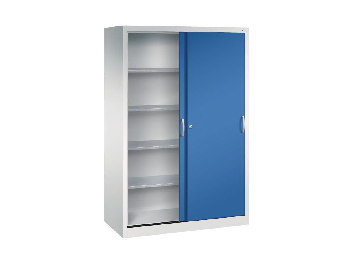 C+P Schiebetüren-Werkzeugschrank 1950x1200x600mm RAL 7035/5010