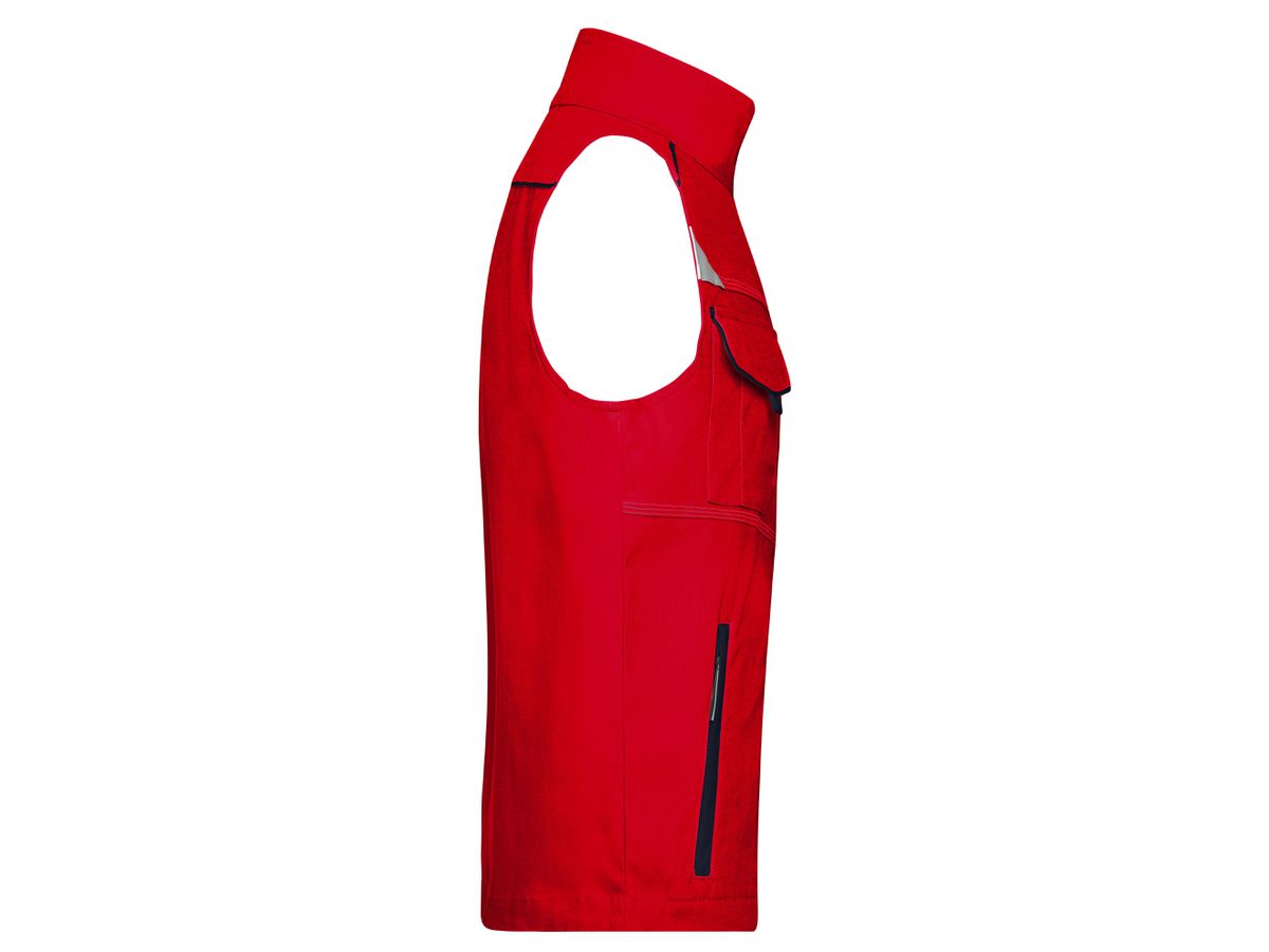 JN Workwear Vest - COLOR - JN850 red/navy, Größe L