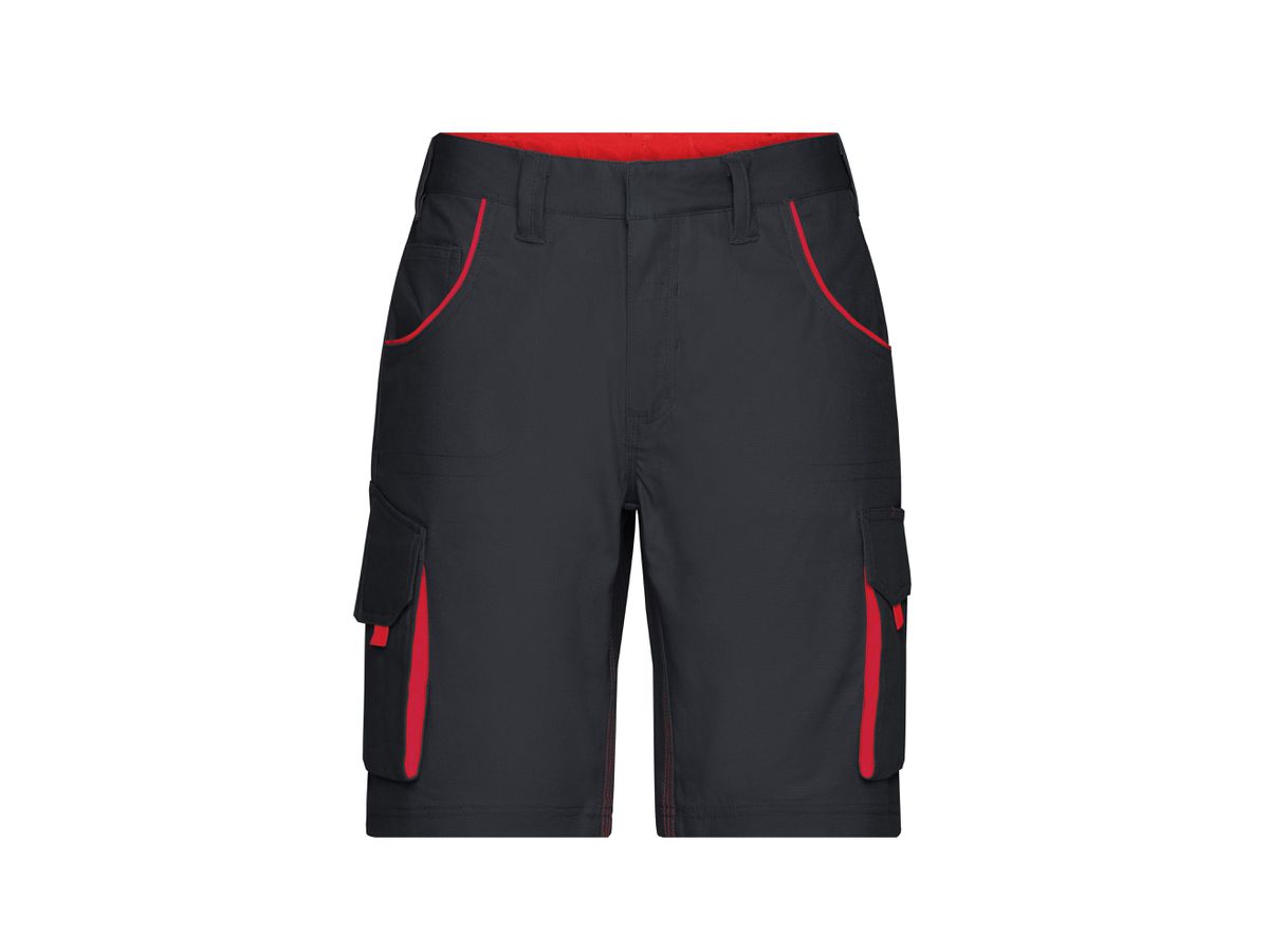 JN Workwear Bermudas - COLOR - JN872 carbon/red Gr. 46