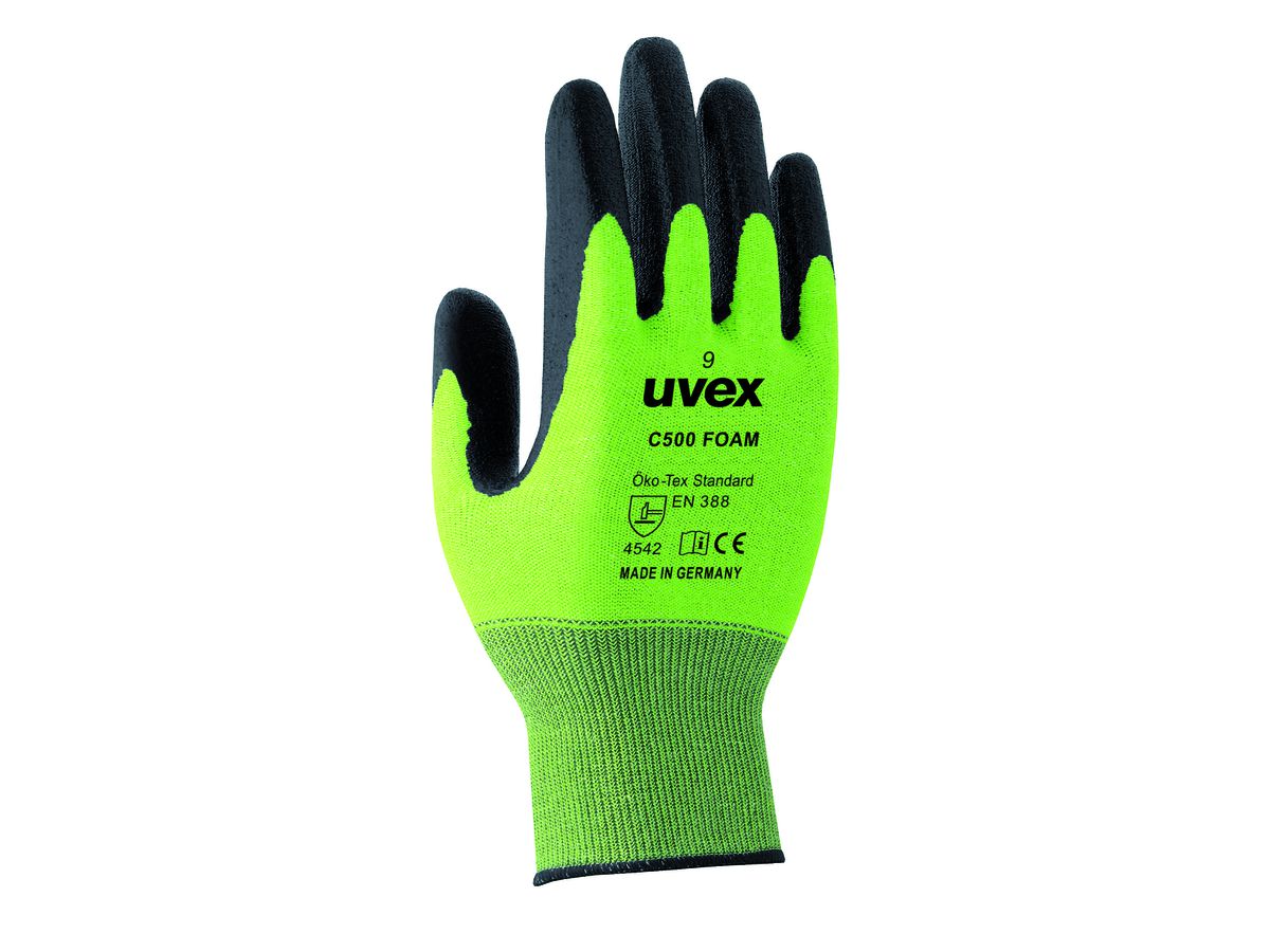 UVEX Schnittschutzhandschuh C500 foam Klasse 5 Gr. 9
