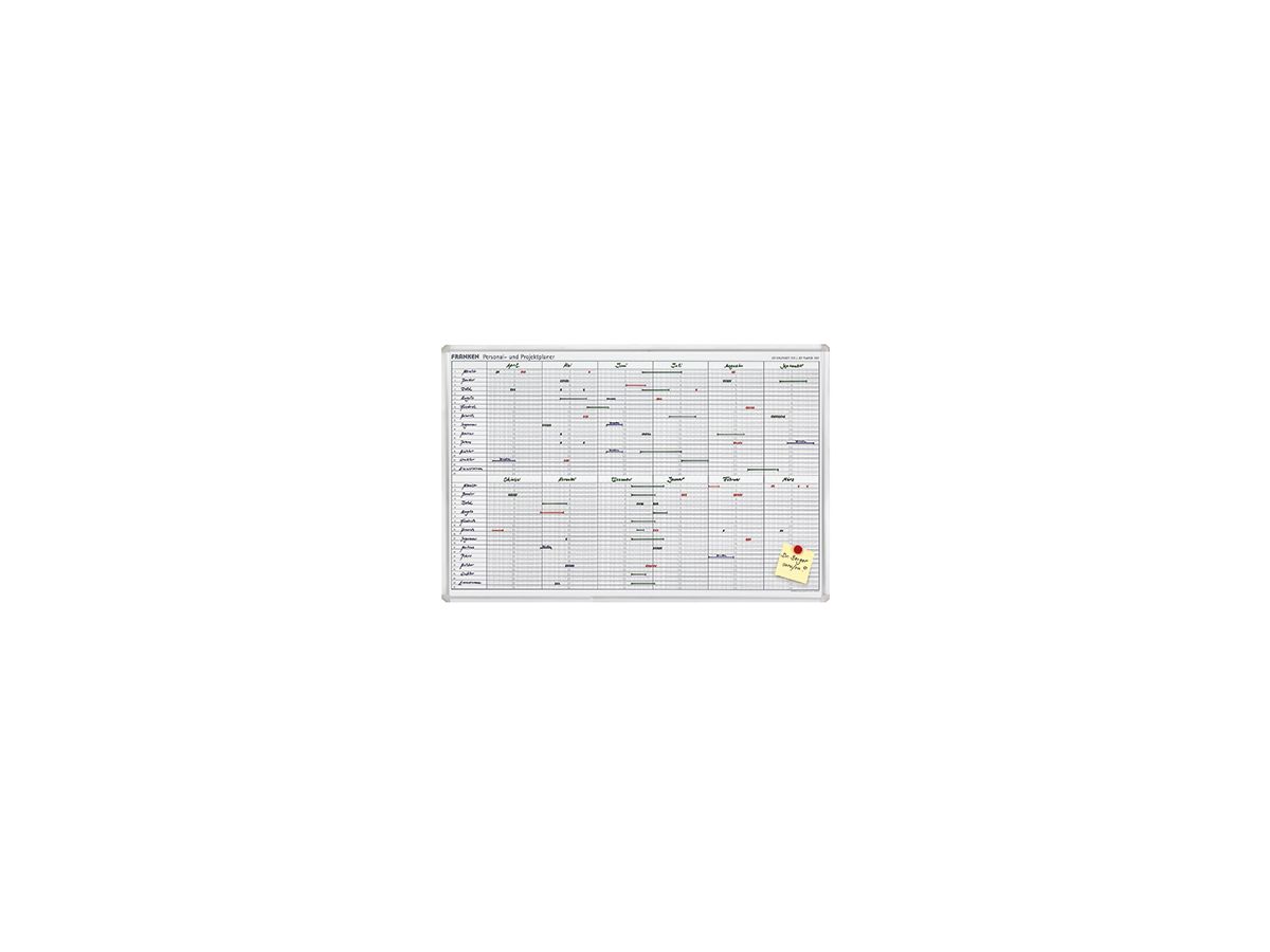 Franken Jahresplaner JK710 90x60cm 12Monate weiß