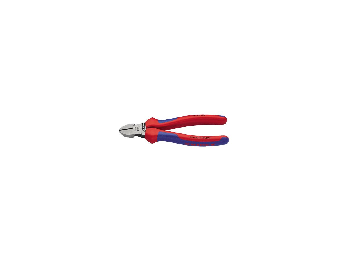 Zijsnijtang gepolijst met meercomponente ngrepen 160mm KNIPEX