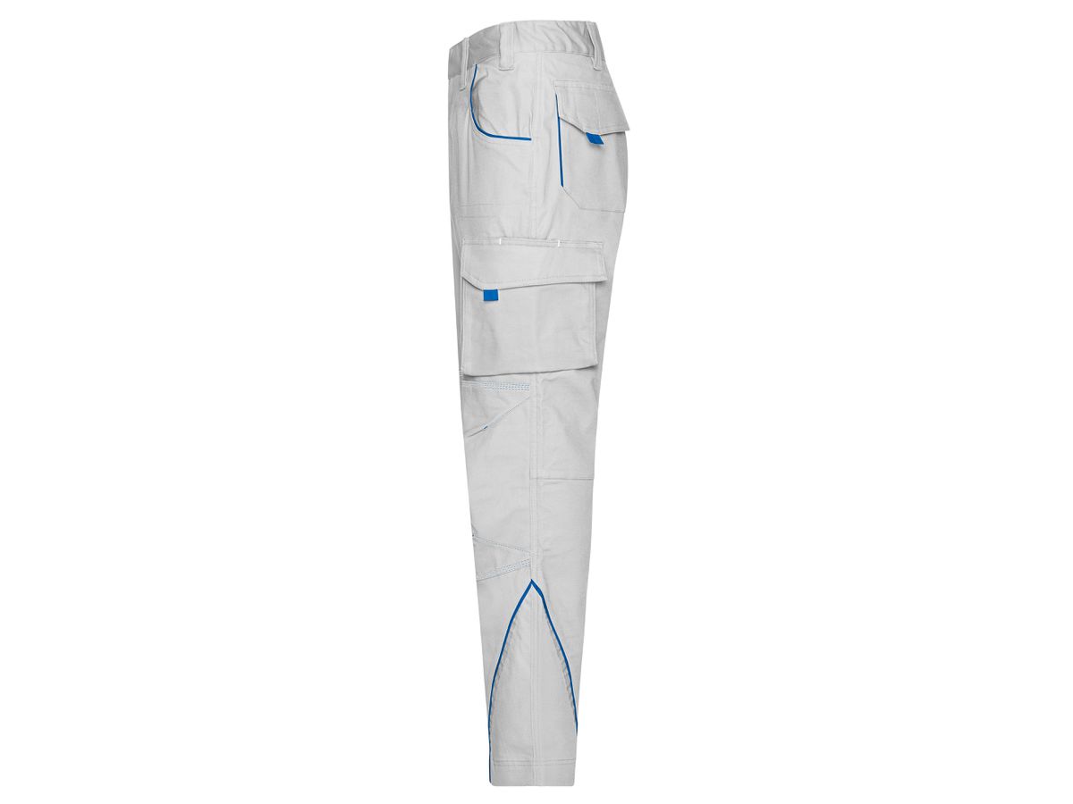 JN Workwear Pants - COLOR - JN847 white/royal, Größe 56