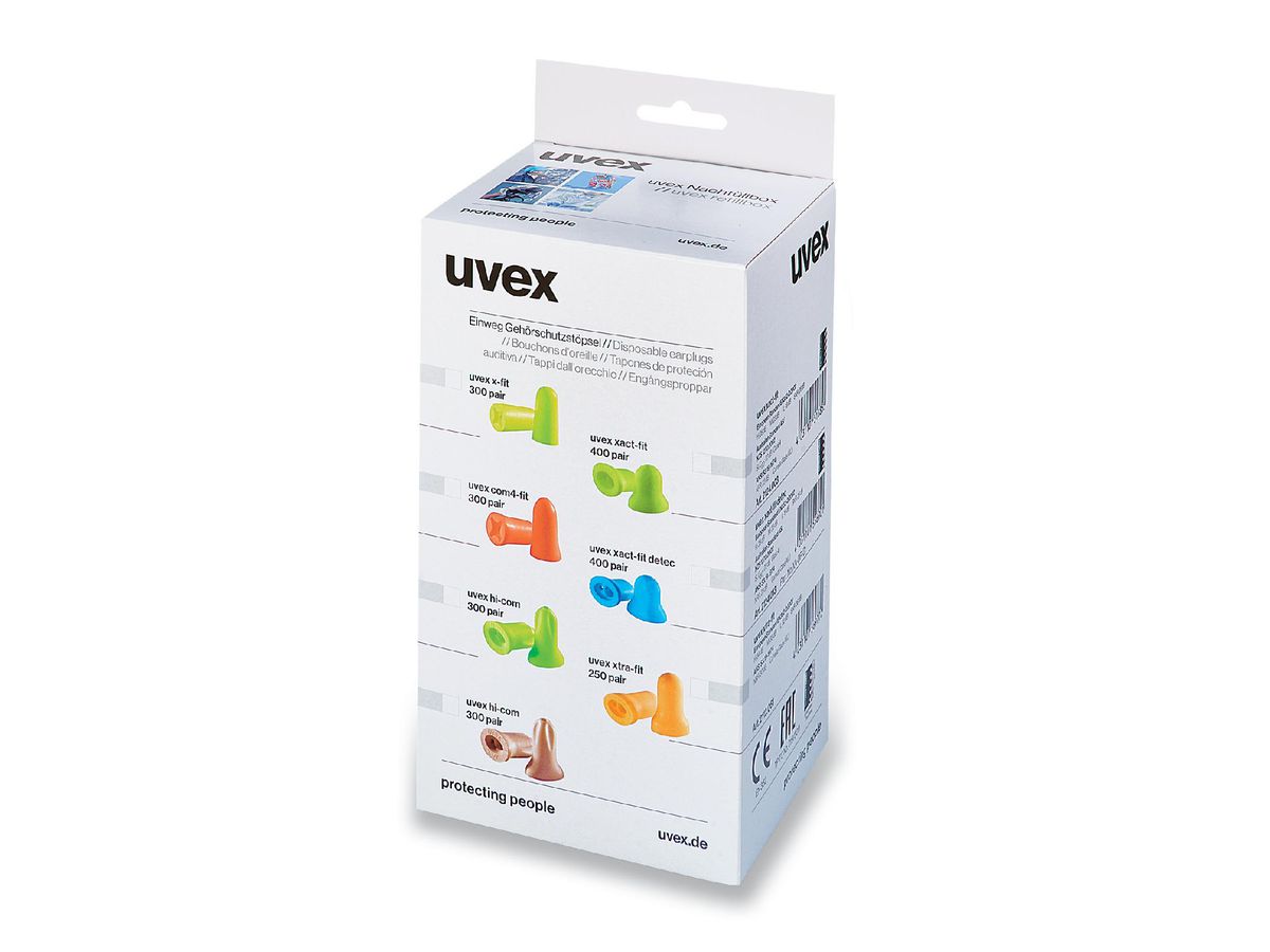 UVEX Nachfüllpackung Einwegstöpsel x-tra-fit Pack a 250 Paar