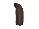 JN Hooded Sweat JN047 80%BW/20%PES, brown, Größe L