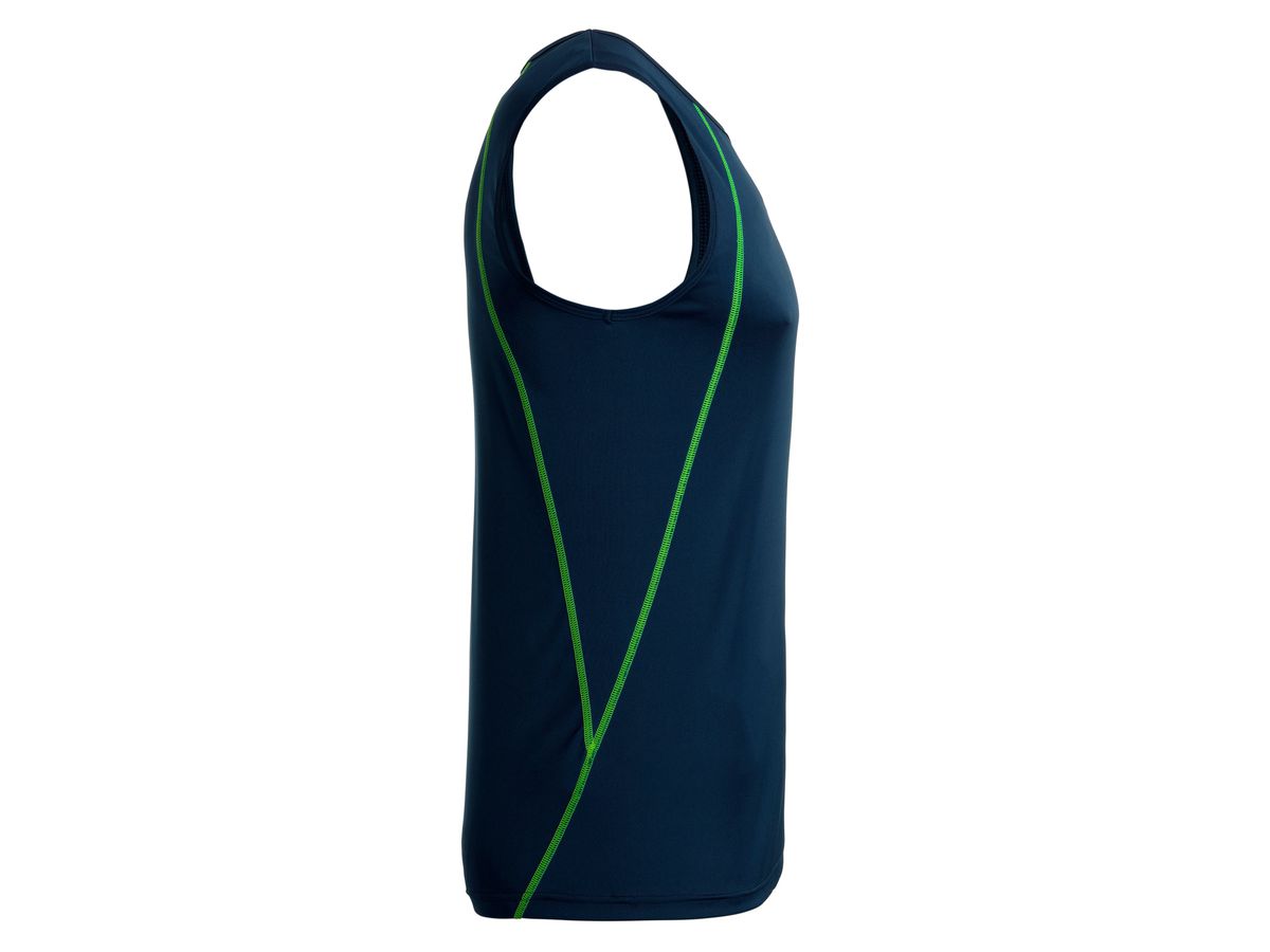 JN Men's Sports Tanktop JN494 navy/bright-yellow, Größe XL