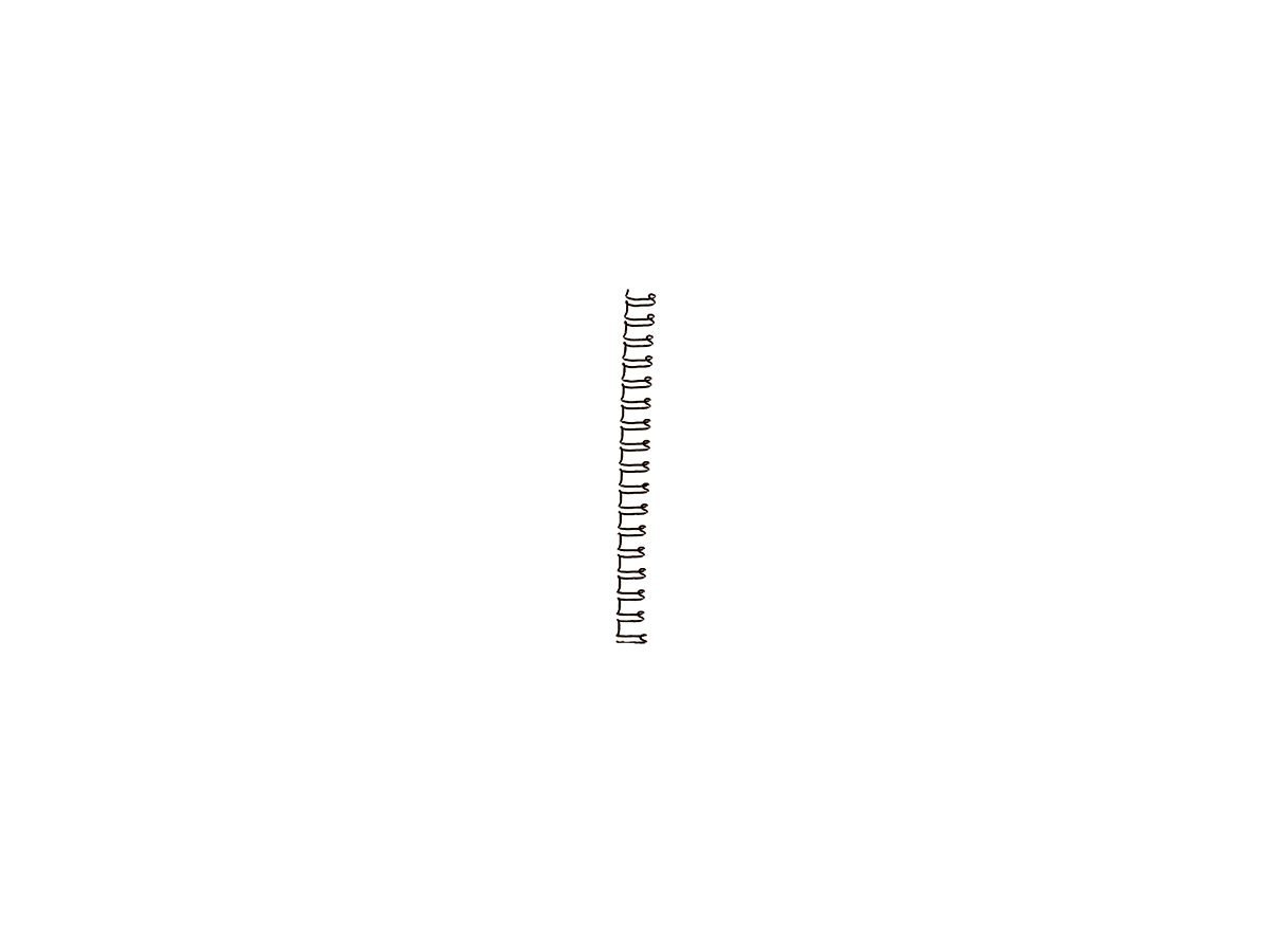 GBC Drahtbinderücken WireBIND IB160431 max. 6mm si 100 St./Pack.