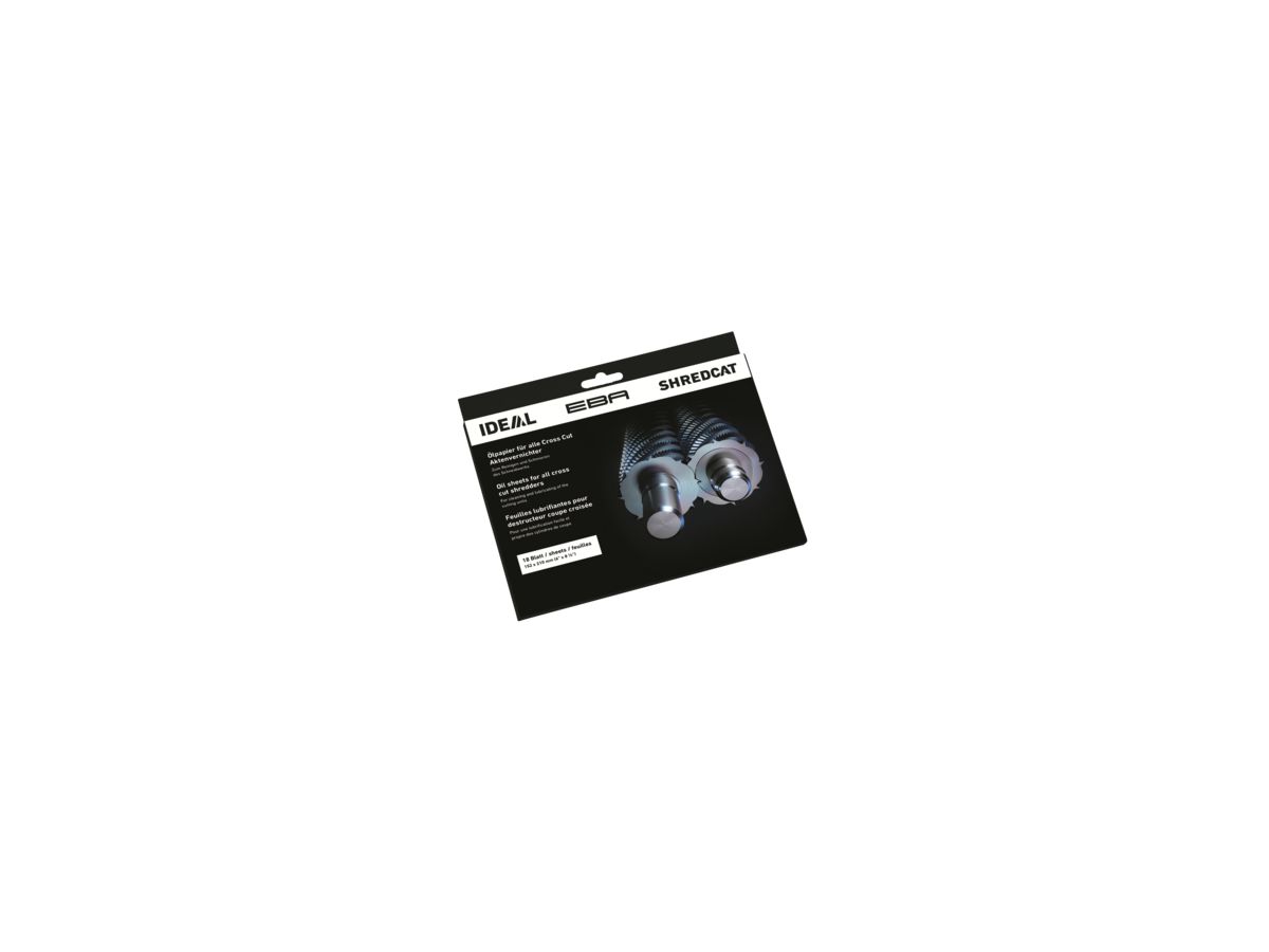 IDEAL Ölpapier 9000631 für Aktenvernichter 18 Bl./Pack.