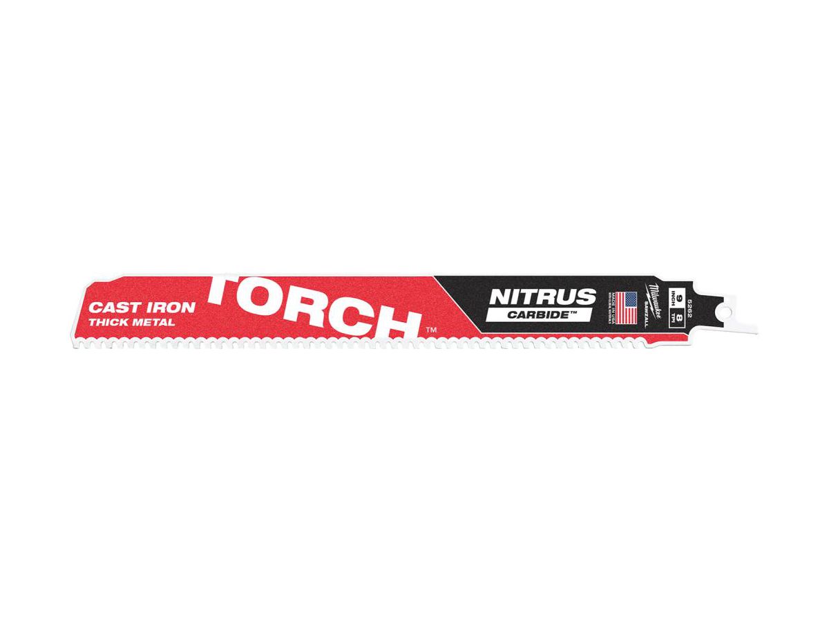 MILWAUKEE Säbelsägeblatt Metall HM-best. THE TORCH NITRUS, 230x3,2 mm, 8 TPI