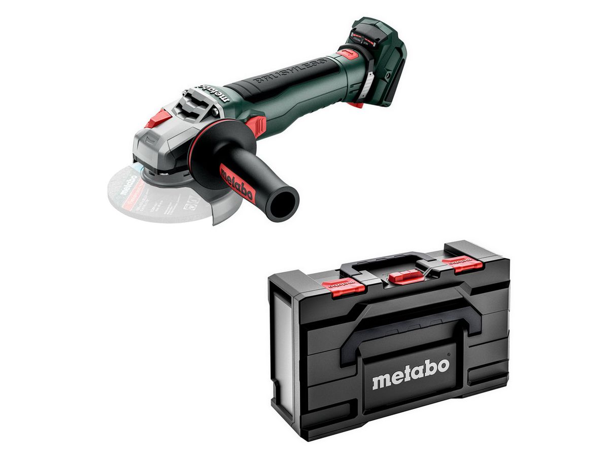 METABO Akku-Winkelschleifer WB18LT BL11 -125 Q SE Basis-Set 1x18V/4,0 Ah,