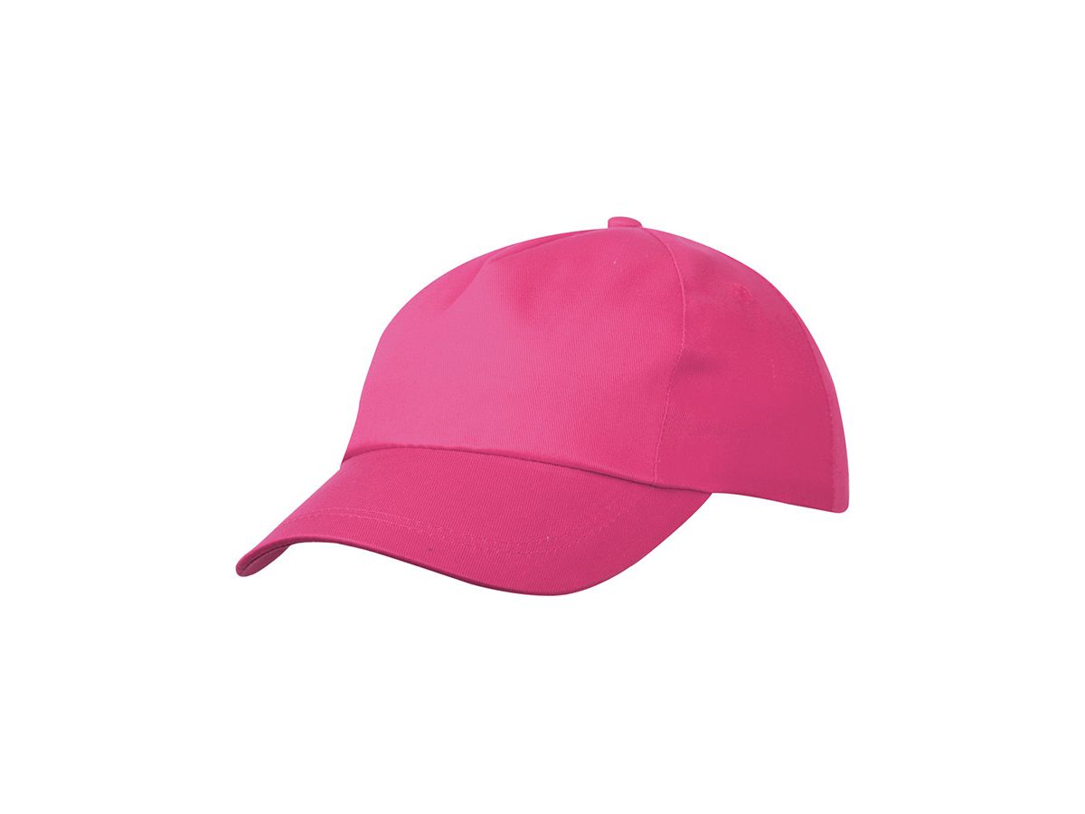 mb 5 Panel Cap Lightly Laminated MB001 100%BW, pink, Größe one size
