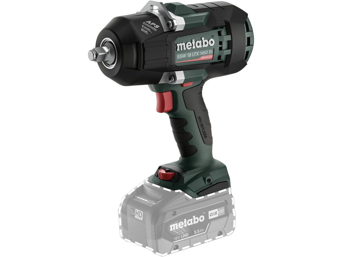 METABO Akku-Schlagschrauber SSW 18 LTX 1450 BL, solo in metaBOX