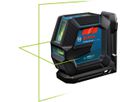 BOSCH Linienlaser GLL 2-15 G, grün LB10, DK10, Zieltafel, Tasche, 4x1,5 V