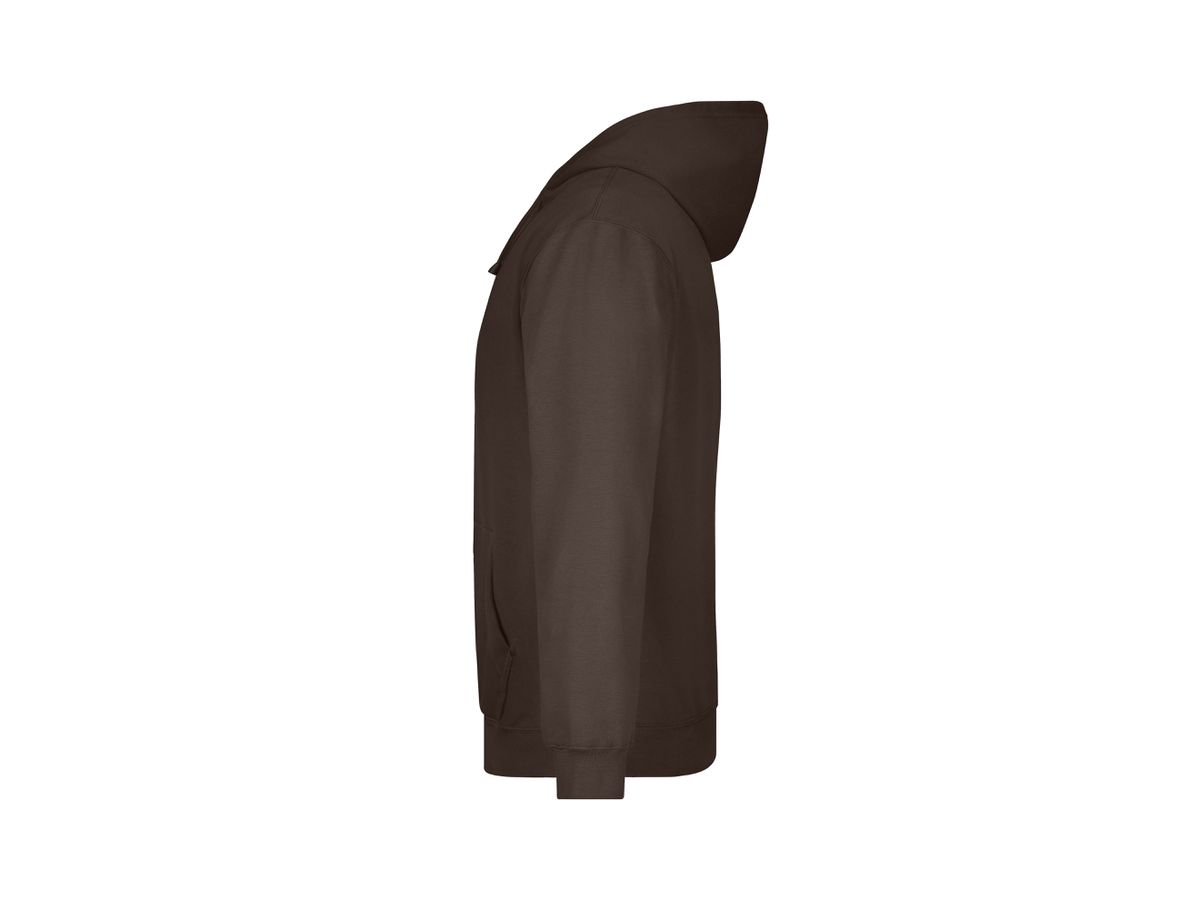 JN Hooded Sweat JN047 80%BW/20%PES, brown, Größe L