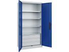 CP Schwerlastschrank Acurado 3SL 4 Böden B1000xT500xH1950mm RAL 7035/5010