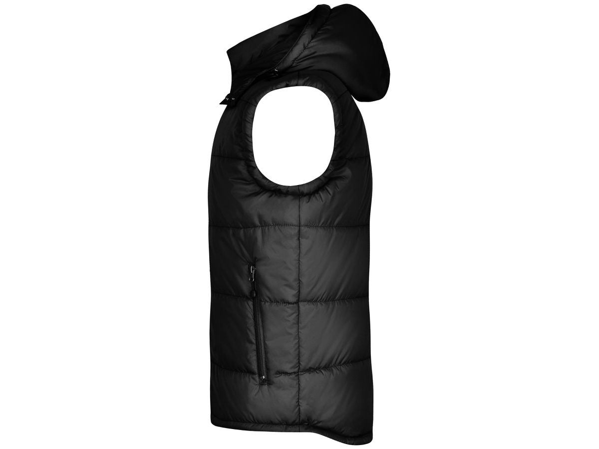 JN Mens Padded Vest JN1004 100%PA, black, Größe L