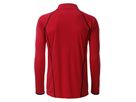 JN Men's Sports Shirt Longsleeve JN498 red/black, Größe XL