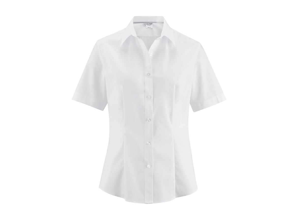 OLYMP Bluse Level5 kurzarm, 0606-12-00 fb. weiß, Gr. 34 body-fit