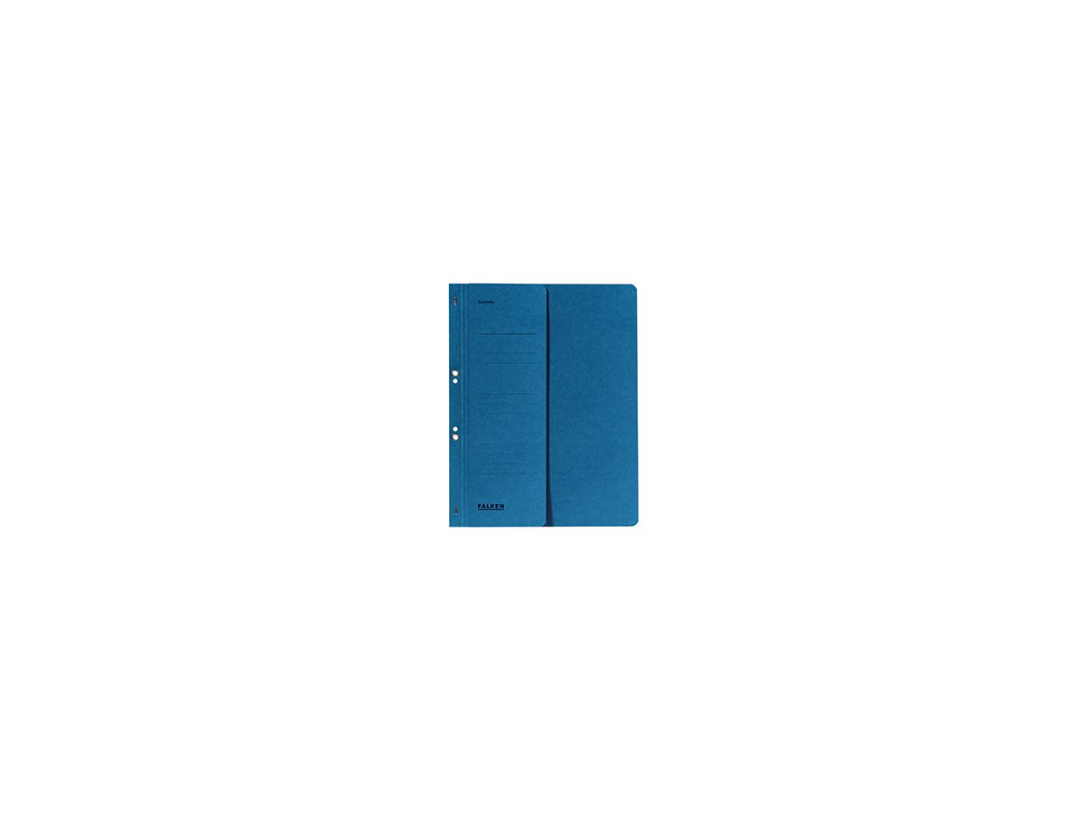 Falken Ösenhefter 80003809 DIN A4 kaufm. Heftung 250g Karton blau