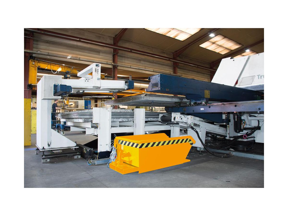 Kippbehäter MGU 610 lackiert orange RAL 2000