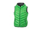 JN Ladies Down Vest JN1061 100%PA, green/carbon, Größe 2XL