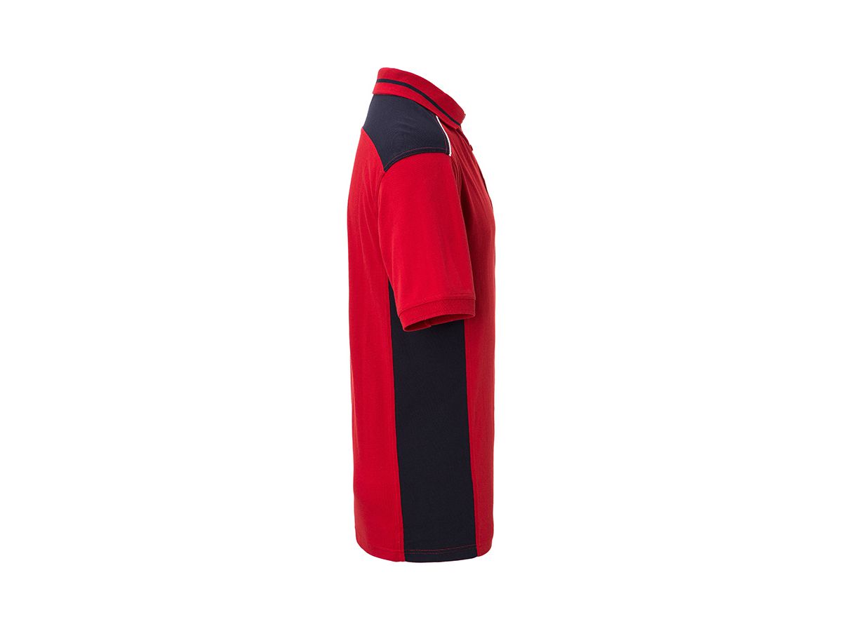 JN Men's Workwear Polo - COLOR - JN858 red/navy, Größe XS