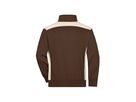 JN Sweatshirt mit Stehkragen JN868 brown/stone, Größe S