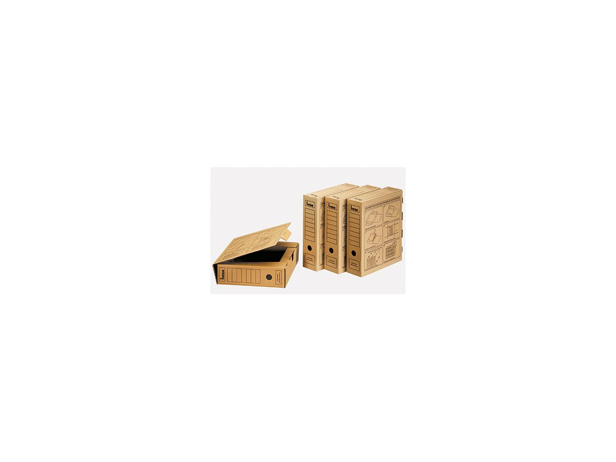 Bene Archivschachtel 096900NA DIN A4 Wellpappe braun