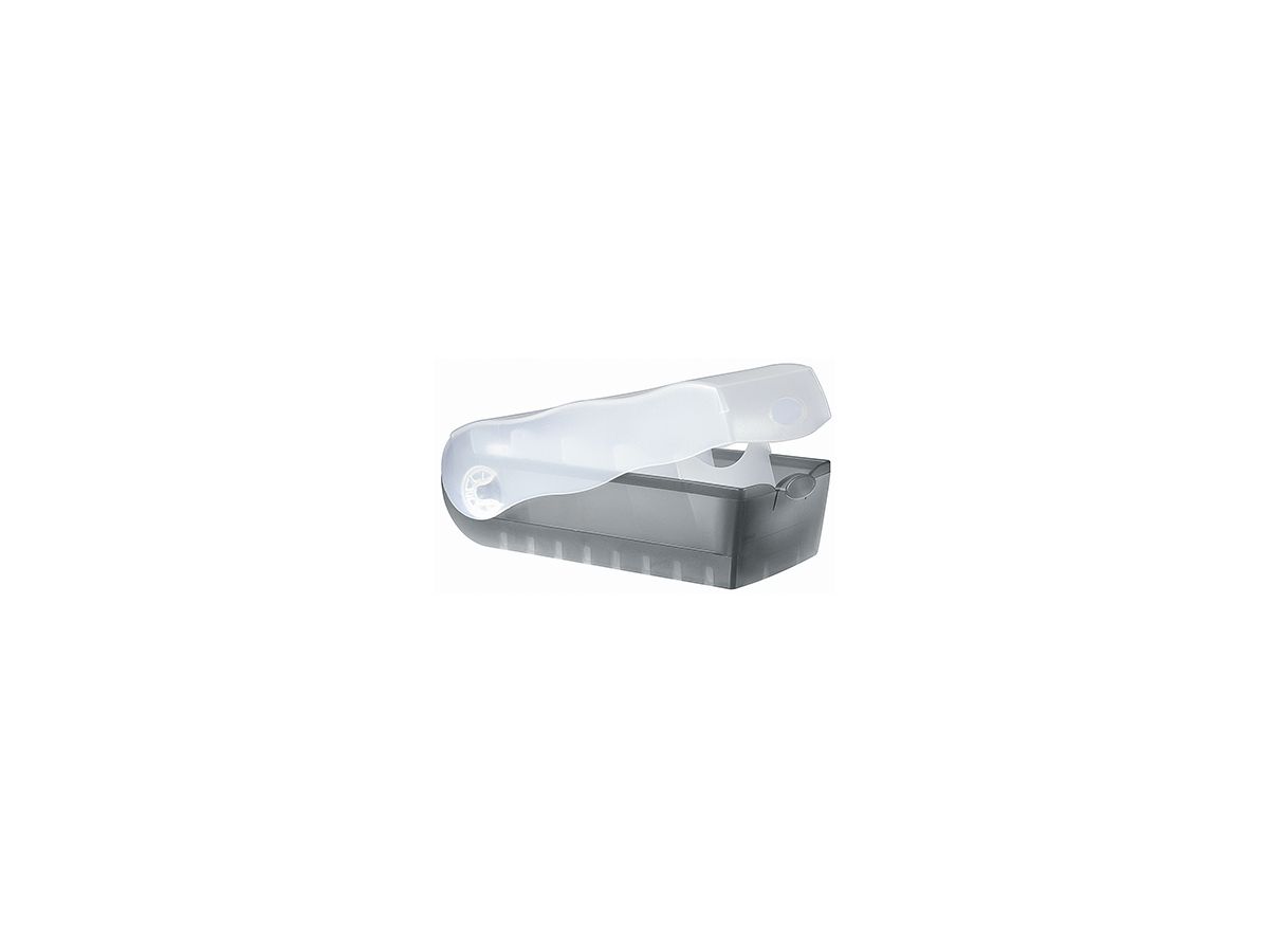 HAN Karteikasten CROCO 997-693 DIN A7 PP grau transluzent