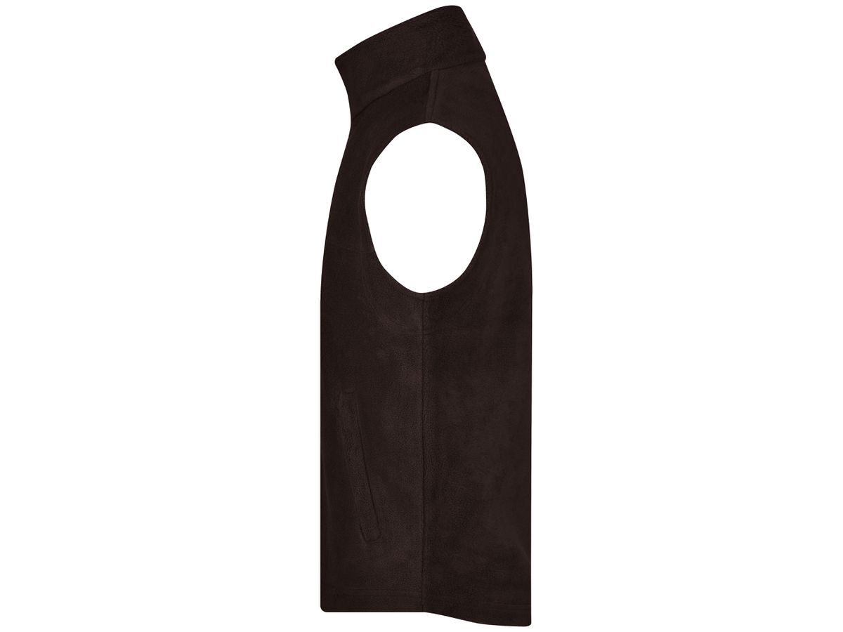 JN Fleece Vest JN045 100%PES, brown, Größe L