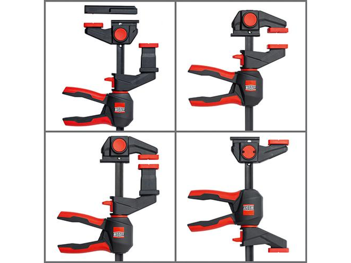 BESSEY Einhand-Tischzwinge 360° drehbar 2 St. 150x60mm EZR-360-15SET