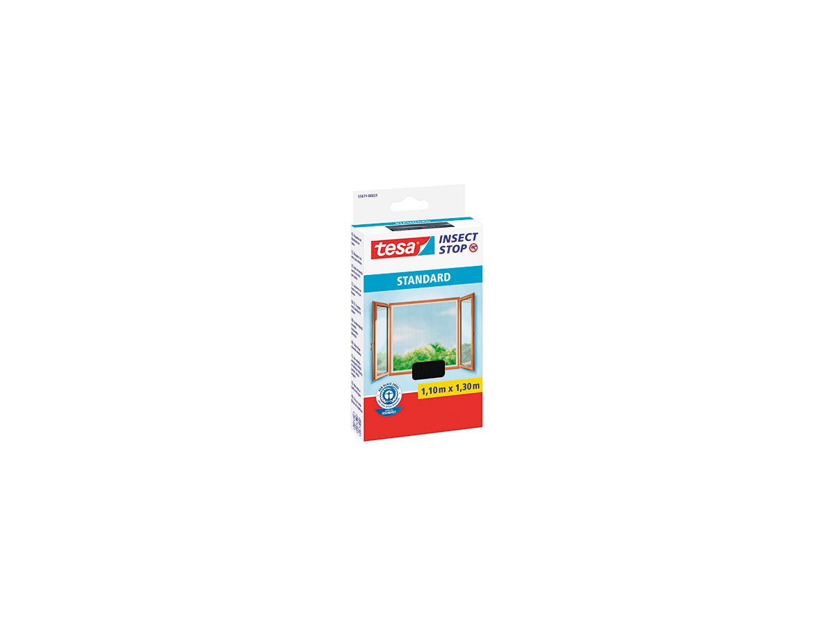 tesa Fliegengitter standard 55671-00021 110x130cm anthrazit