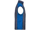 JN Men's Knitted Hybrid Vest JN740 royal-melange/anthracite-melange Gr. S