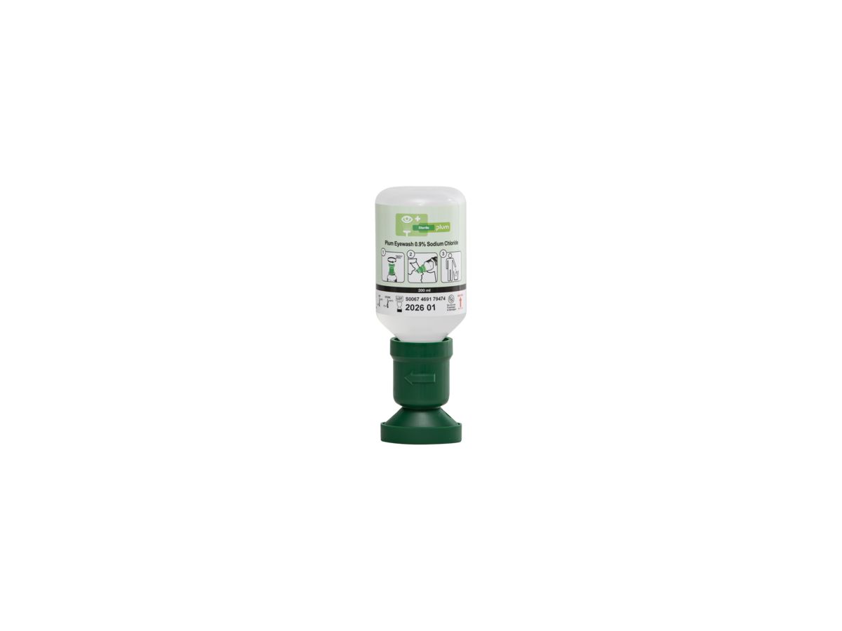 PLUM Augenspülflasche 200ml (0,9 % Natriumchloridlösung)