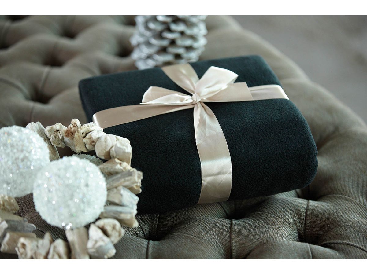 JN Fleece Blanket JN950 100%PES, brown, Größe one size