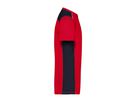 JN Herren Workwear  T-Shirt JN860 red/navy, Größe XS