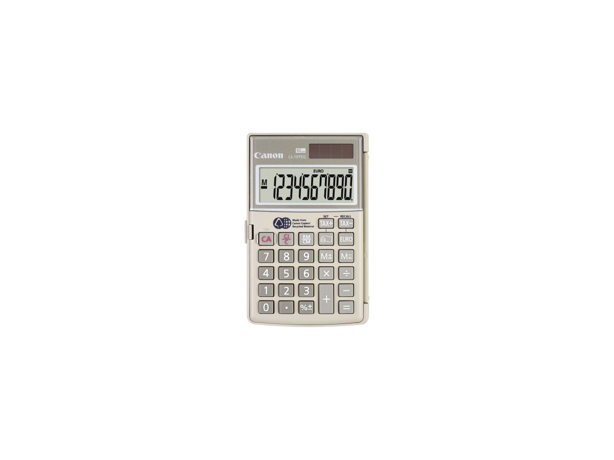 Canon Taschenrechner LS-10TEG 4422b002 10Zeichen silber