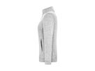 JN Damen Strickfleece-Jacke JN897 white-melange/carbon, Größe 4XL