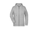 JN Ladies' Zip Hoody 8025 grey-heather, Größe M