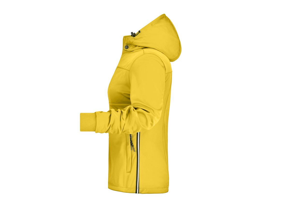 JN Ladies Maritime Jacket JN1077 100%PES, sun-yellow/navy/white, Gr. 2XL