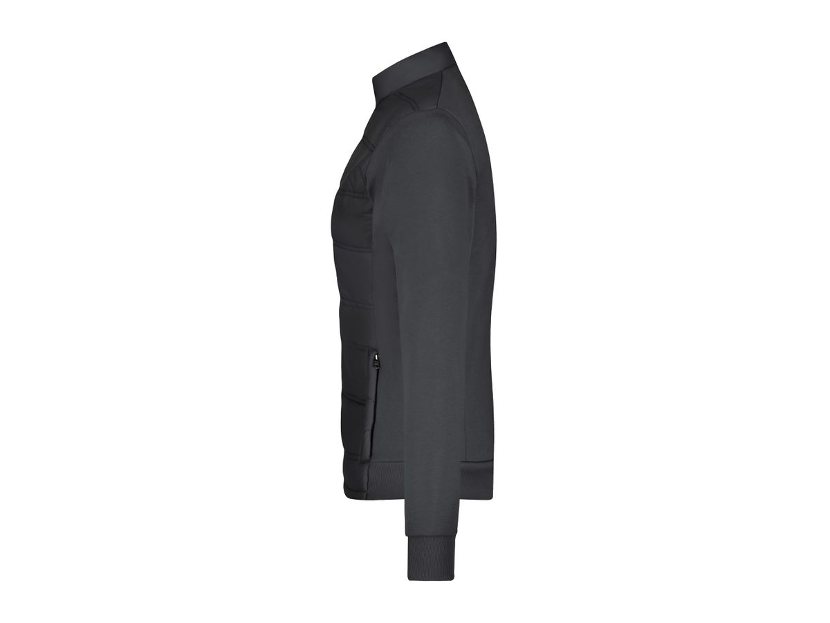 JN Ladies' Hybrid Sweat Jacket JN1123 black, Größe XL