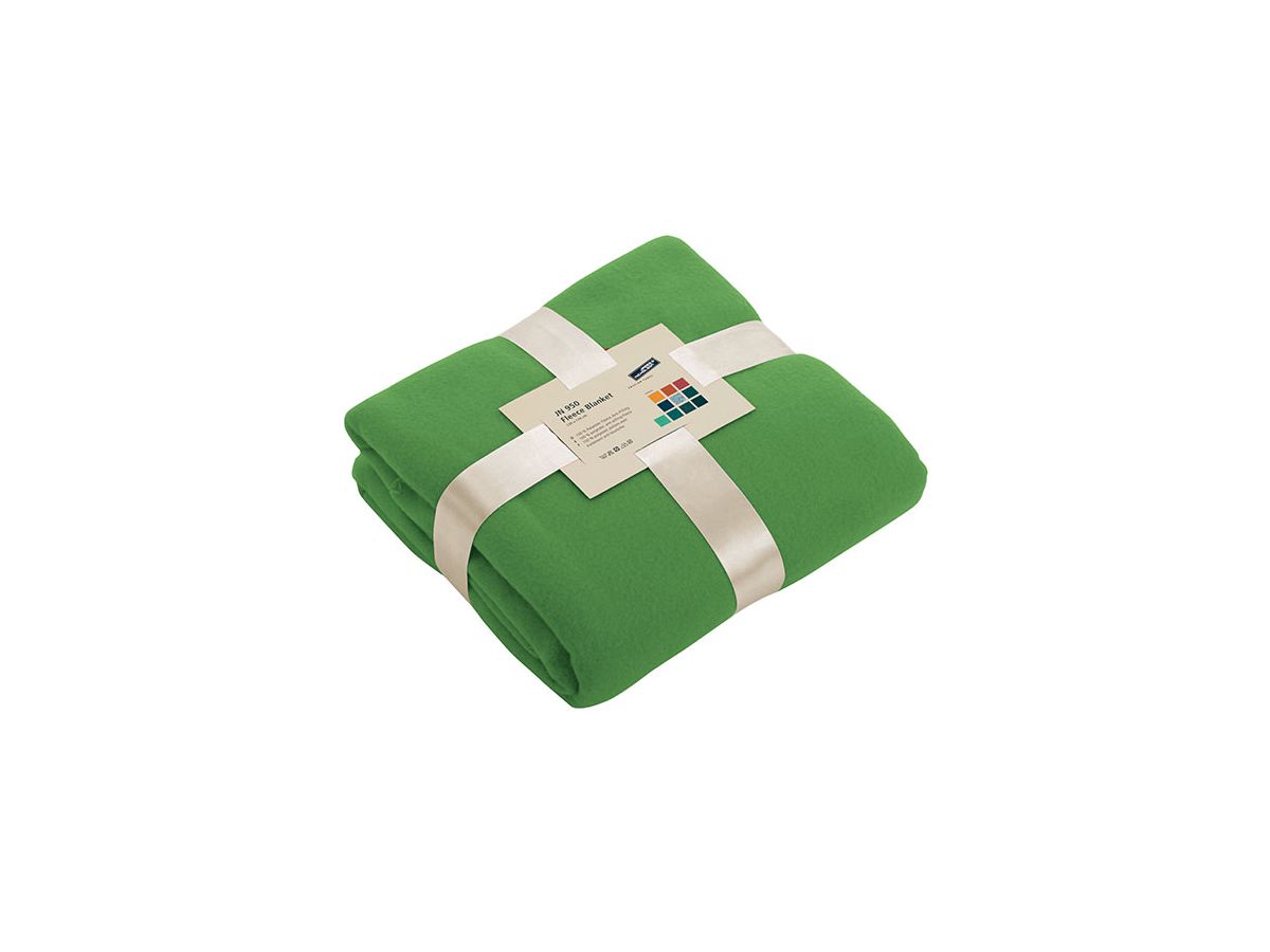 JN Fleece Blanket JN950 100%PES, lime-green, Größe one size