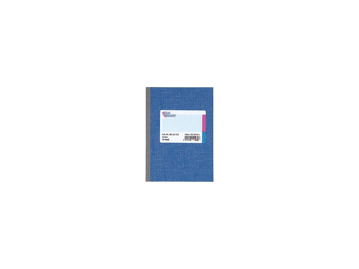 König&Ebhardt Kladde 8615172 DIN A5 liniert 96Blatt blau