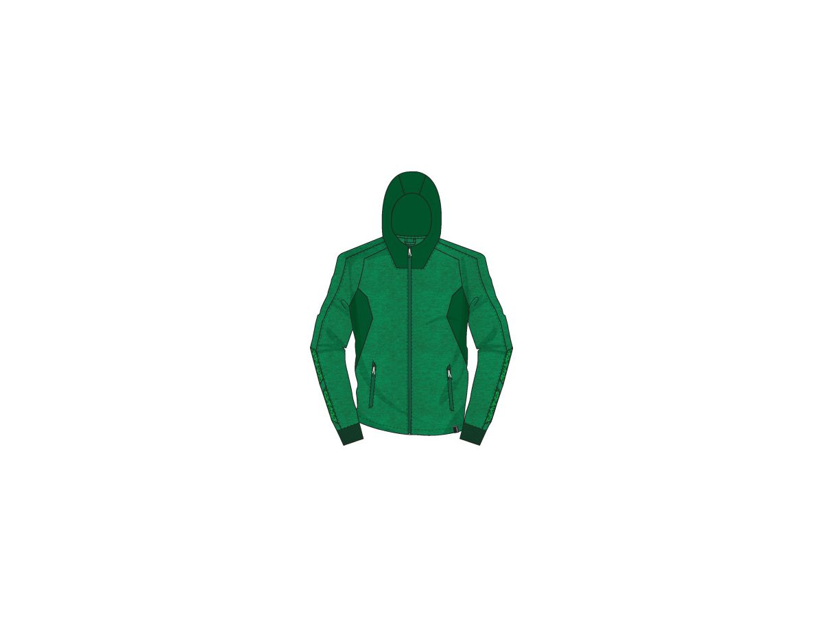 MASCOT Sweatshirt mit Kapuze 18584-962 grasgrün/grün, Gr. L