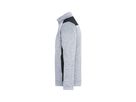 JN Strickfleece Jacke white-melange/bl. 100% Polyester 280g/m JN 862 Gr. XL