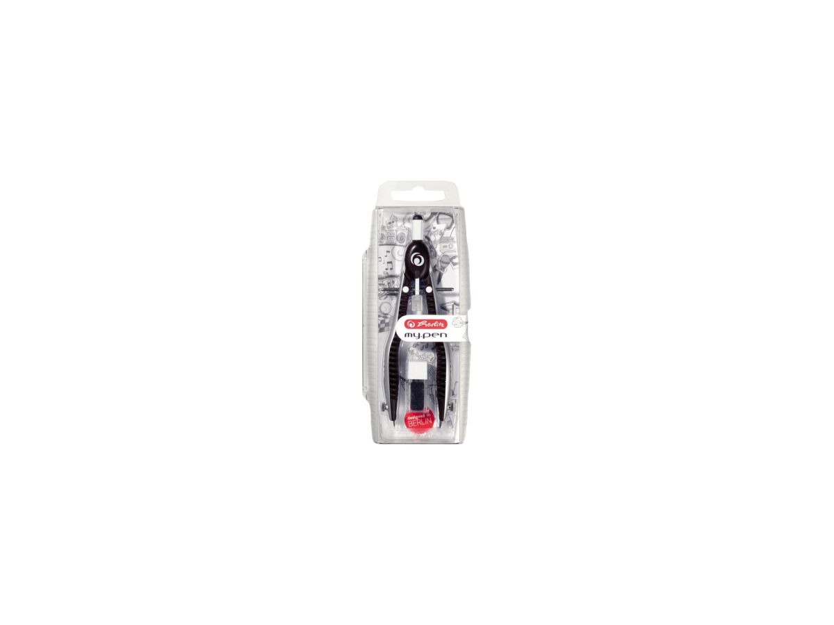 Herlitz Schnellverstellzirkel my.pen 11122322 schwarz/grau