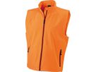 JN Mens  Softshell Vest JN1022 90%PES/10%EL, orange, Größe 3XL