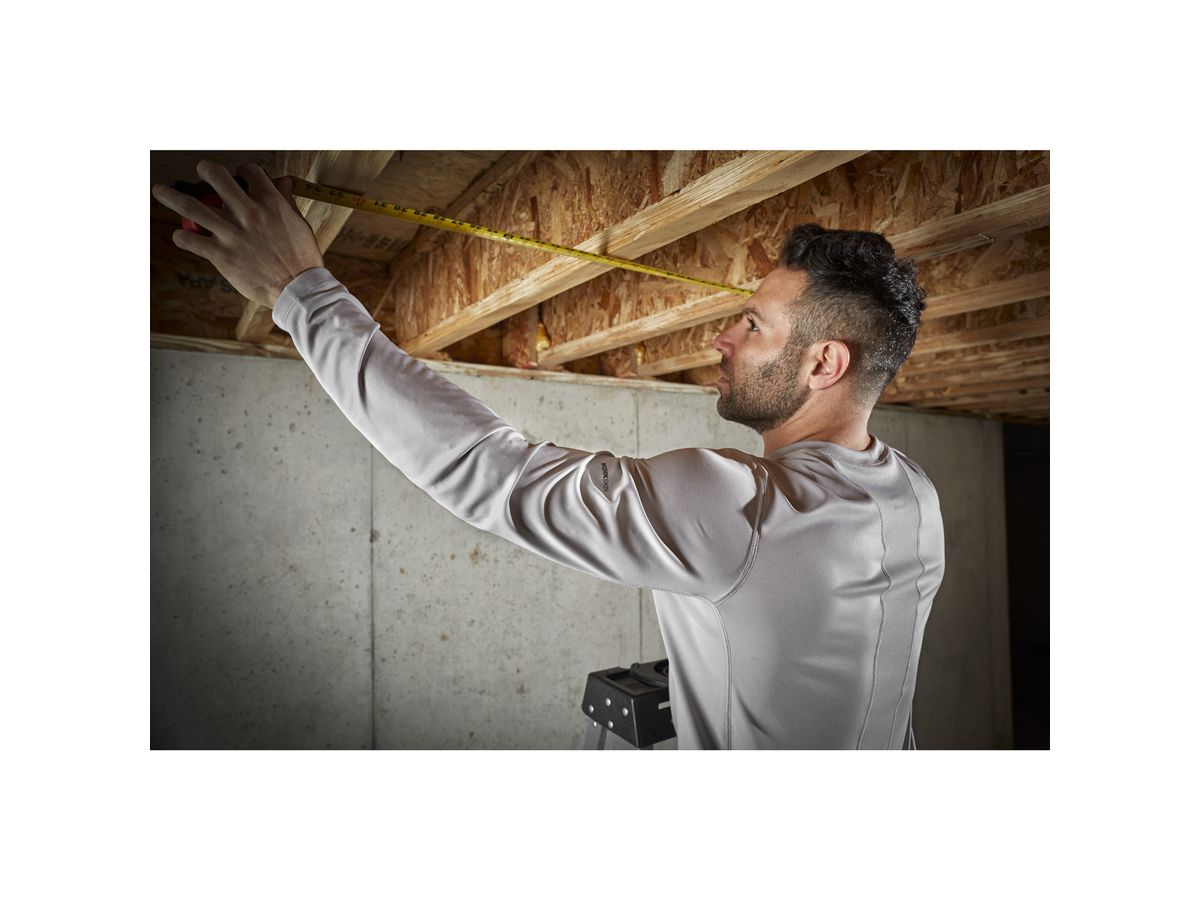 MILWAUKEE Langarmshirt WWLSG grau, Gr. XL