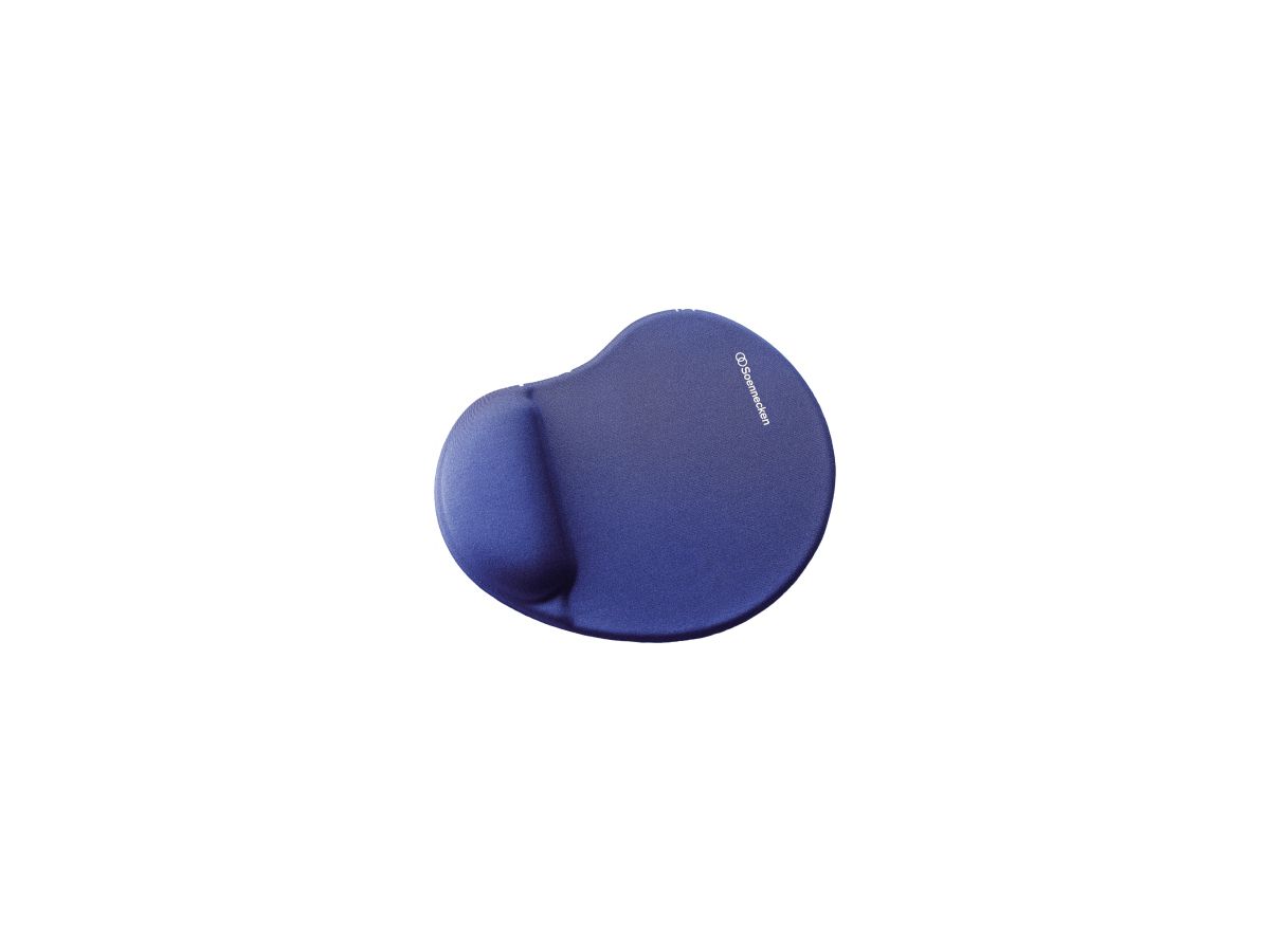 SOENNECKEN Mauspad mit Handgelenkauflage blau, 25,5x2,1x21,5cm (BxHxT)