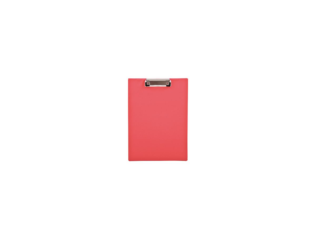 Klemmbrett 23,6x32,1cm Klemme silber Polypropylen rot